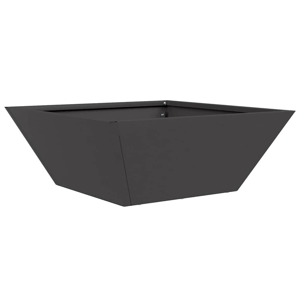 vidaXL Blumentopf Garten Schüssel Pflanzer Schwarz günstig online kaufen
