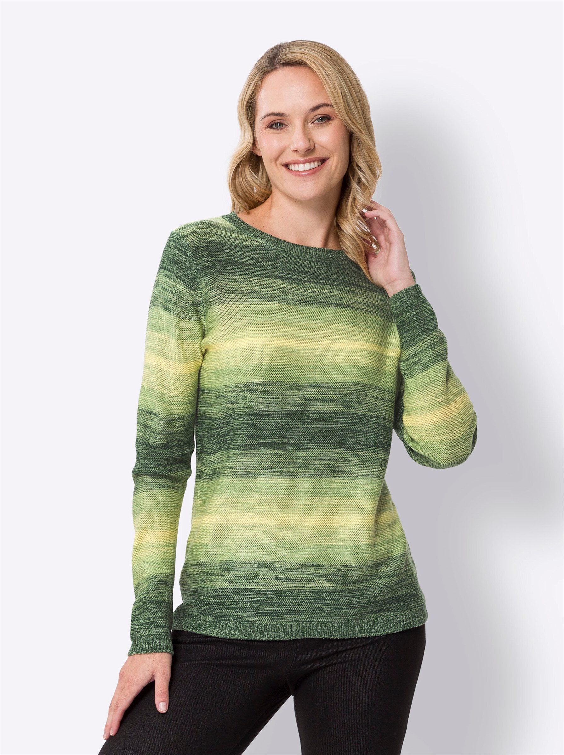 Sieh an! Strickpullover Rundhalspullover günstig online kaufen