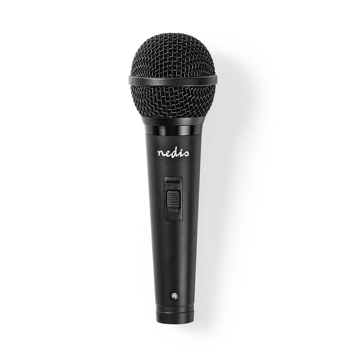 Nedis Mikrofon MPWD25BK (1-tlg), Mikrofon für Gesang, XLR-Anschluss, mit Reisekoffer