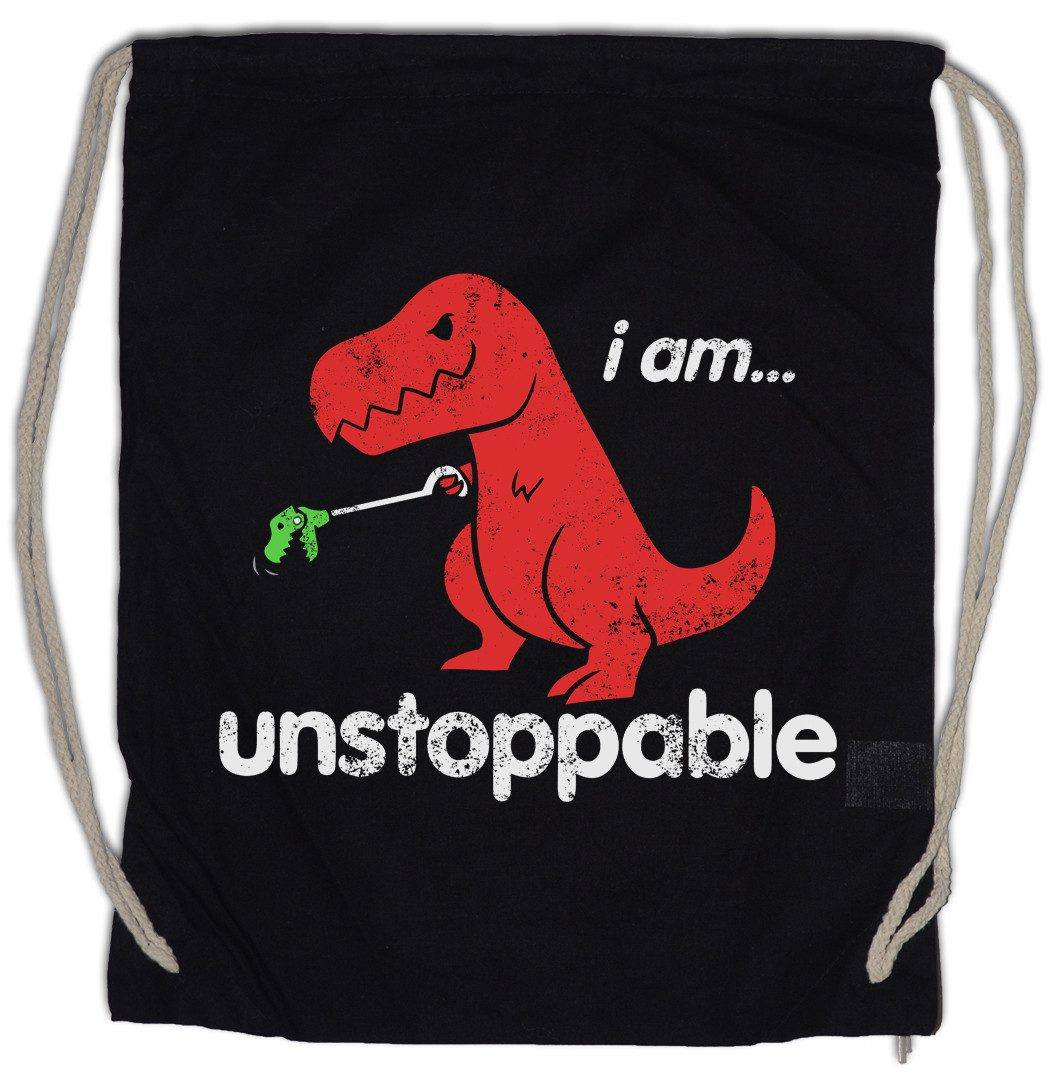 Turnbeutel I Am Unstoppable Turnbeutel Tyrannosaurus Rex T-Rex Dinosaurier Who