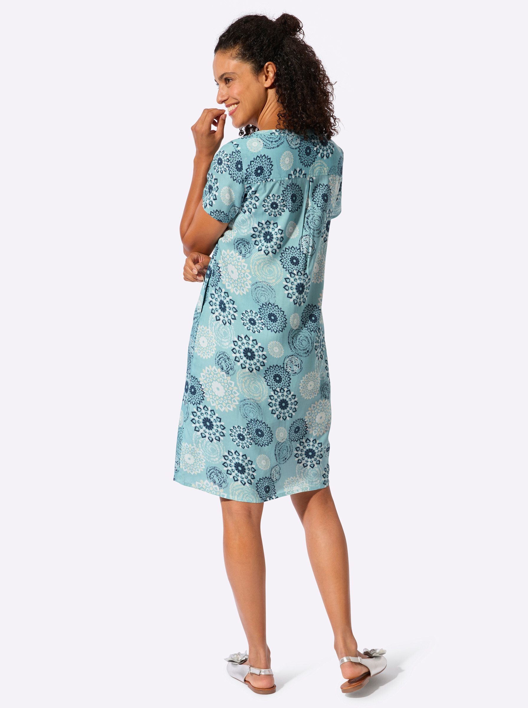 Witt Etuikleid Druck-Kleid Kurzarm