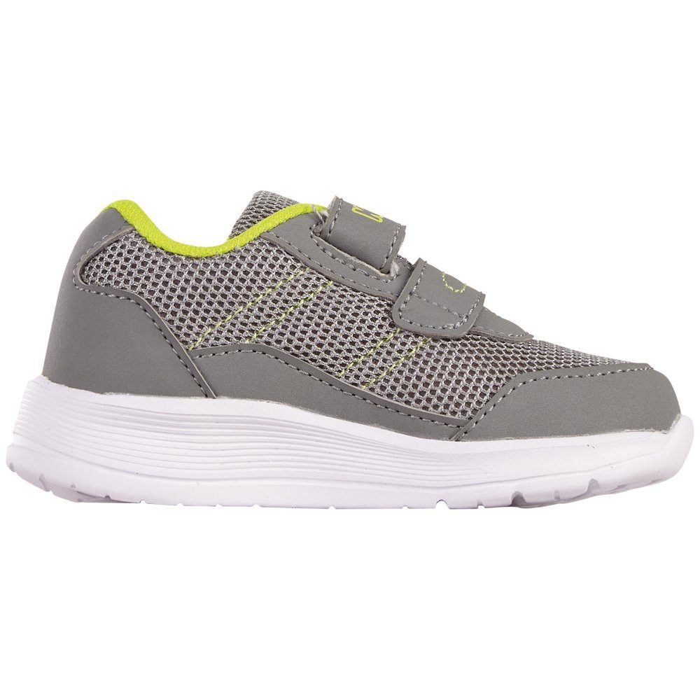 - grey-lime mit Kappa niedlichen besonders Tierapplikationen kindgerecht: Klettschuh