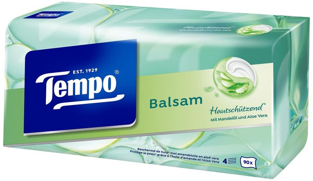 TEMPO Papiertaschentücher Tempo Taschentücherbox Balsam