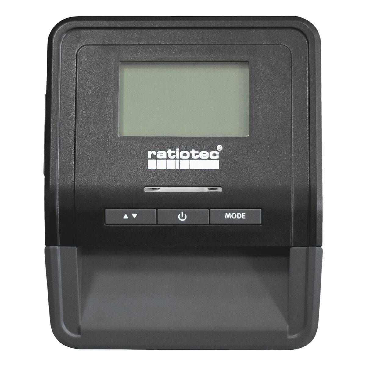 RATIOTEC Geldscheinprüfgerät Smart Protect Plus, Banknotenprüfgerät für EUR, GBP, CHF, mit Zählfunktion