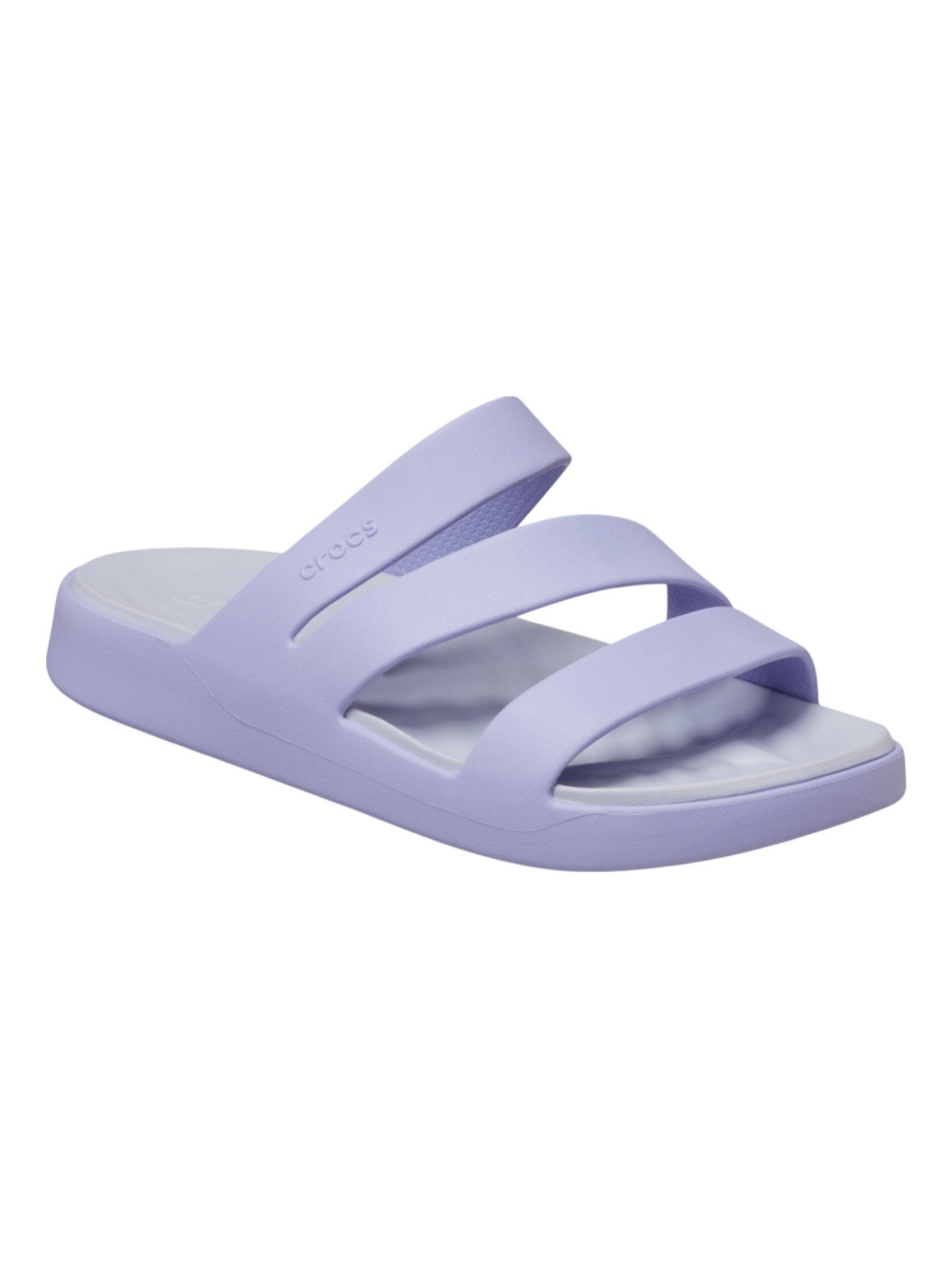 Crocs Sandale Getaway Strappy (leichtes, nahtlos, flexibel) violett Damen B günstig online kaufen
