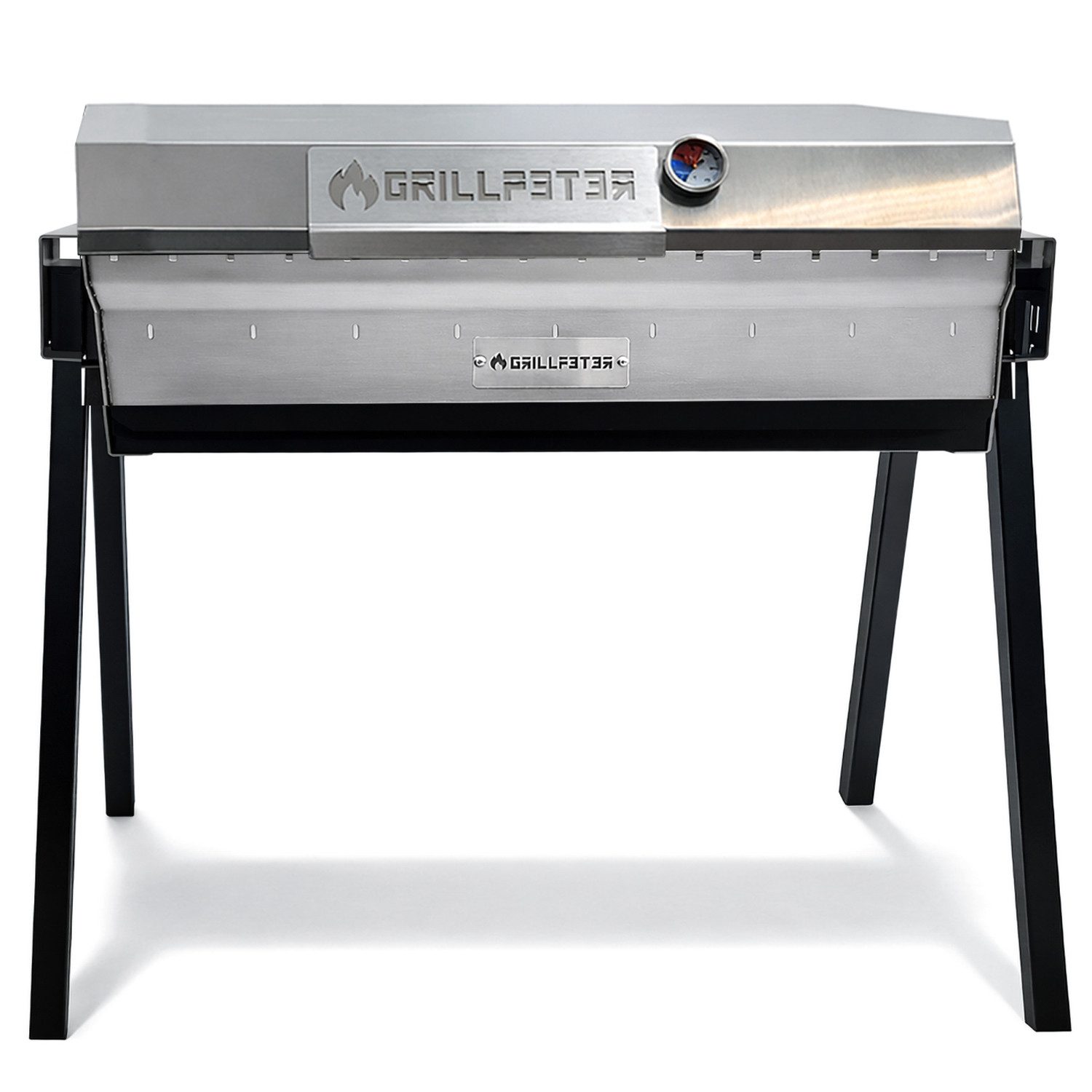 Grillpeter Holzkohlegrill Profi Mangal Altan 90 Edelstahl 3mm Schaschlikgrill Edelstahldeckel