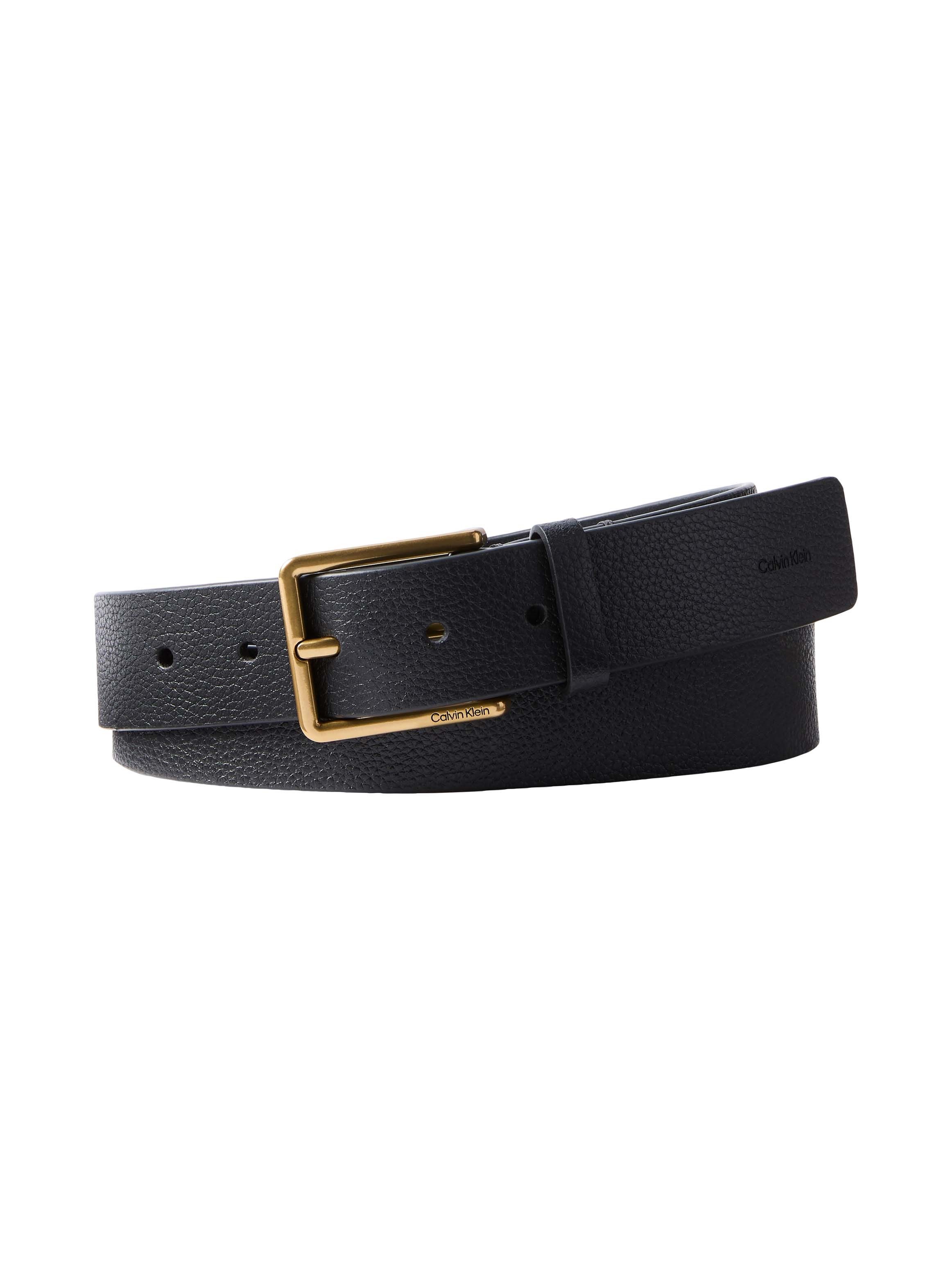 Ledergürtel WARMTH BUCKLE GOLD PEBBLE 35MM