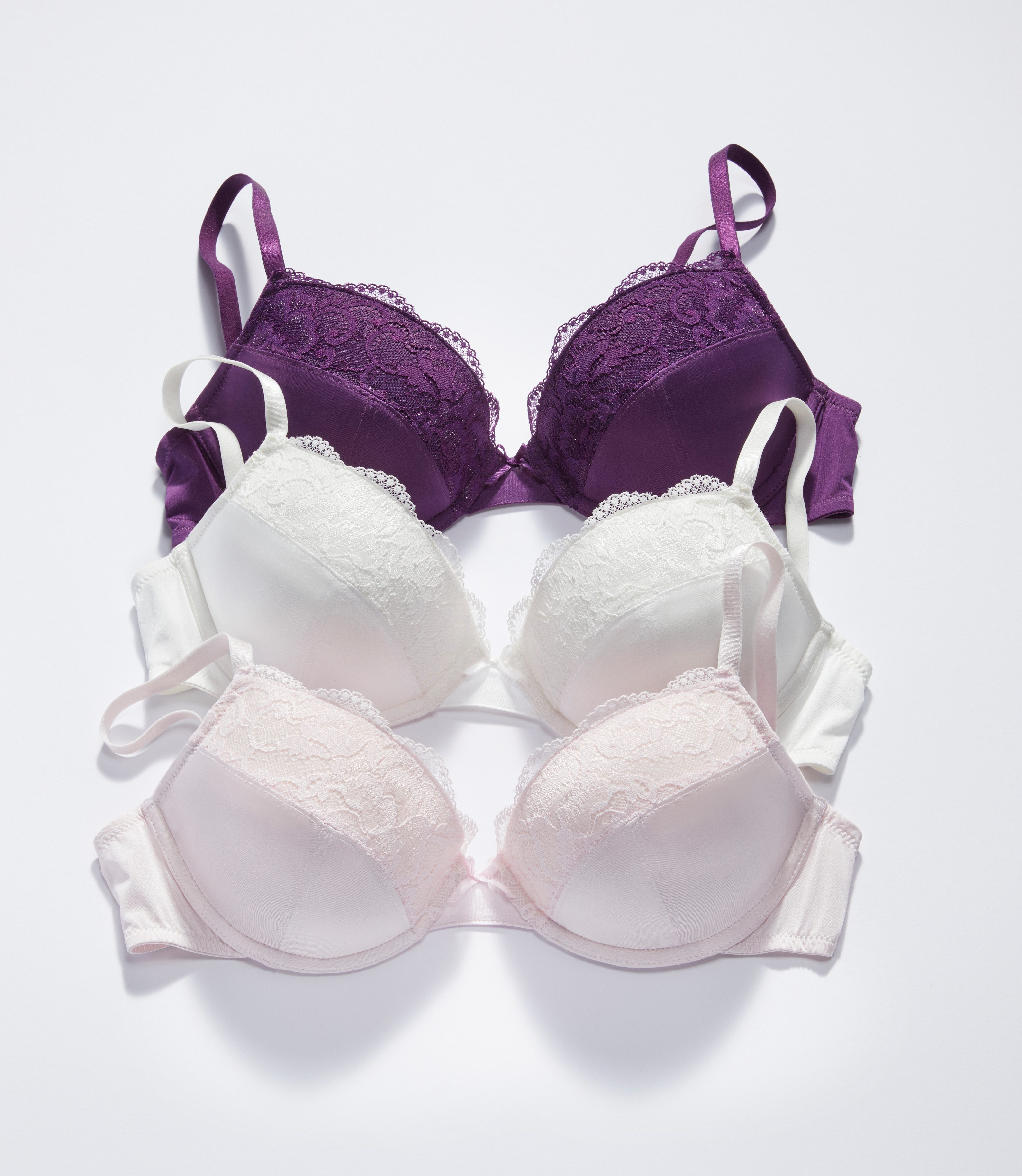 petite fleur Push-up-BH (Packung, 3-tlg) mit Bügel & herausnehmbaren Kissen