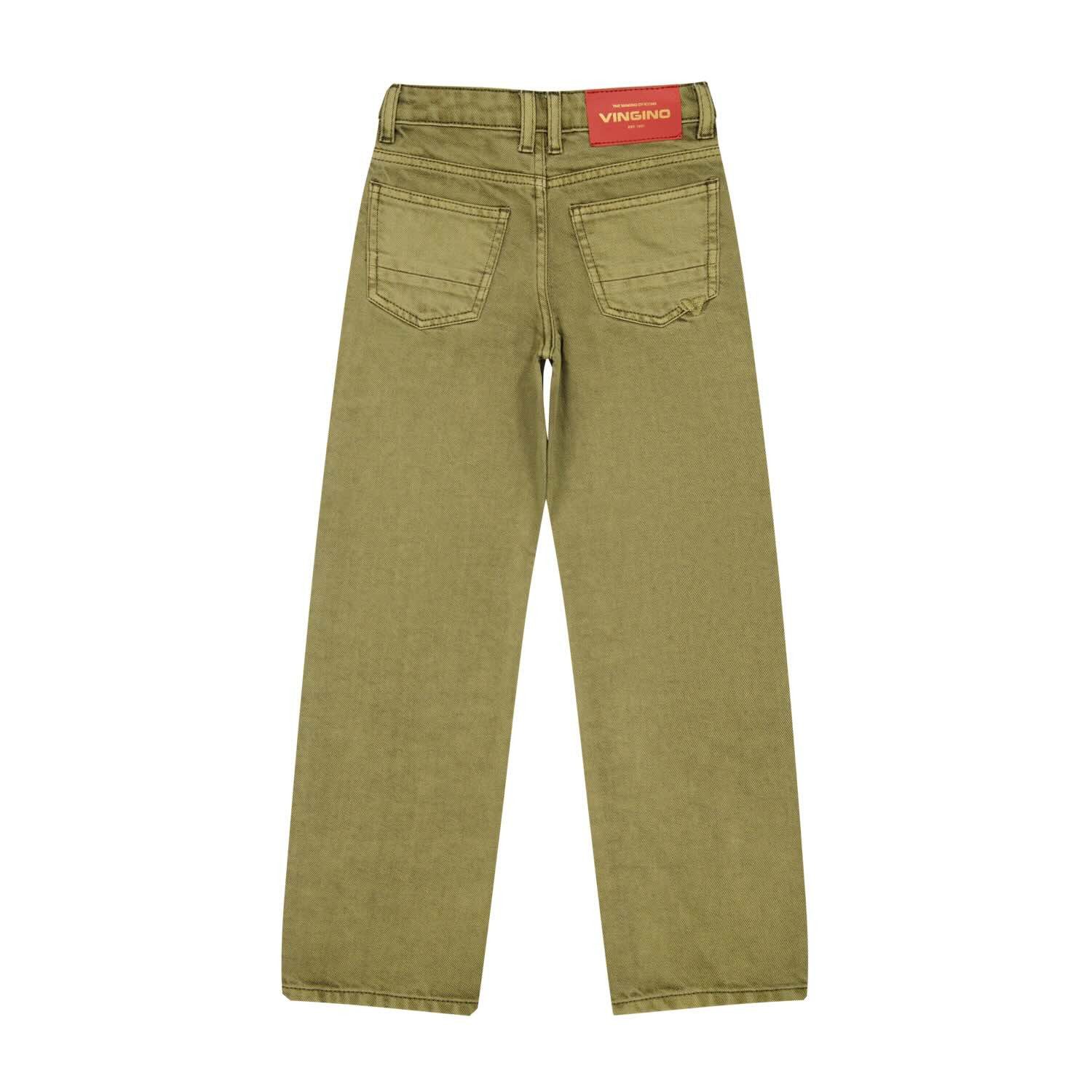 Vingino 5-Pocket-Jeans Mädchen Jeans mit Ziernähten und geradem Bein
