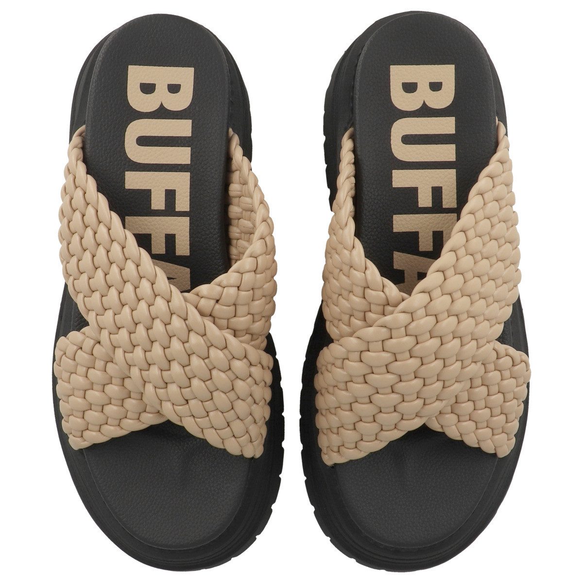 Buffalo Lennox Cross Damen Pantolette Hausschuhe, Sandaletten, Mules, Pantoffeln, Slipper