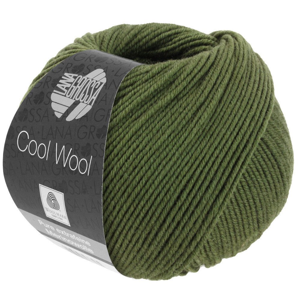 LANA GROSSA COOL WOOL pflegeleichtes Strickgarn extrafeine Merinowolle Häkelwolle, 160 m (Strickgarn aus extrafeiner Merinowolle, kuschelig weich und pflegeleicht), 50 g