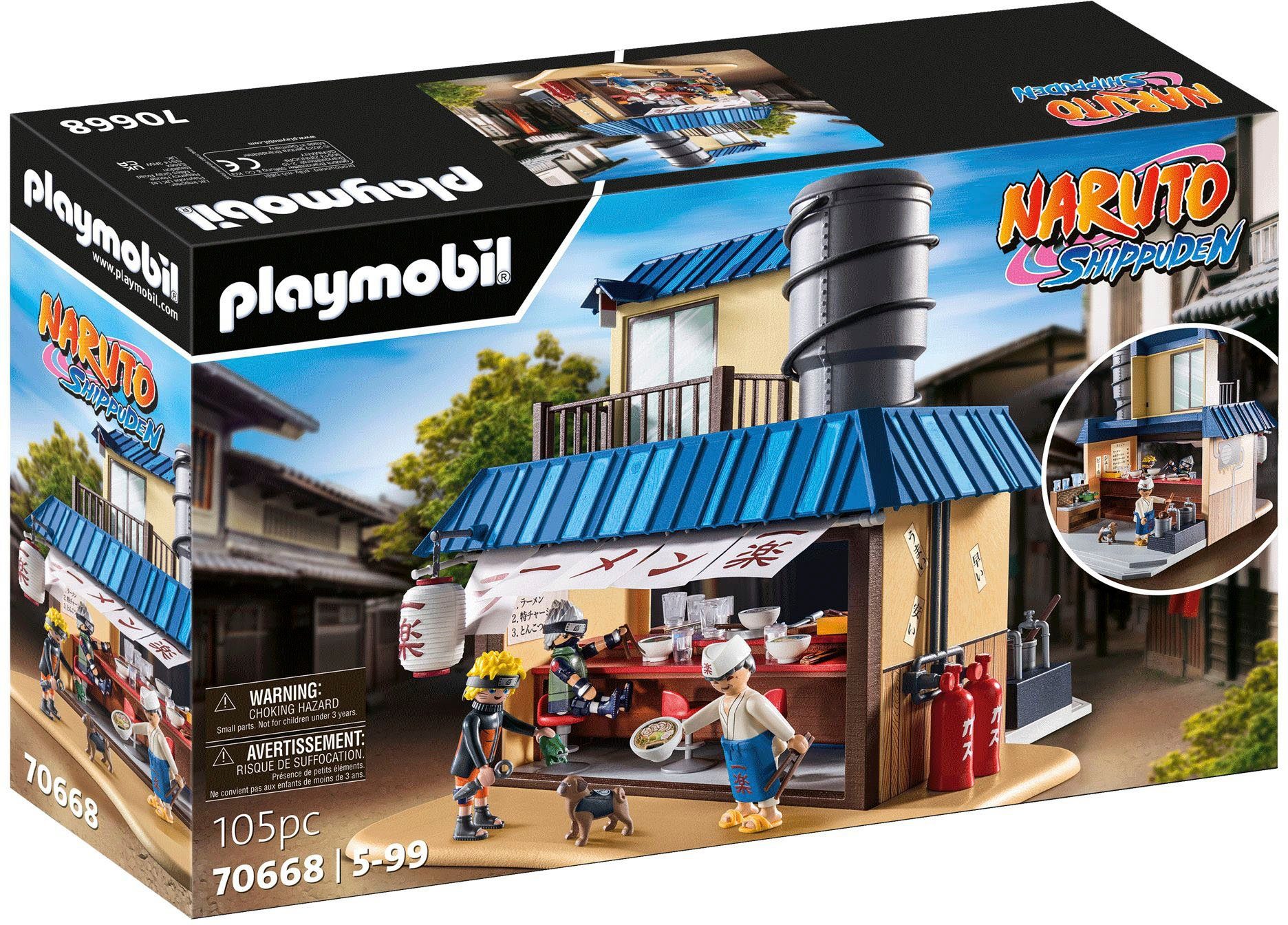 Playmobil® Konstruktions-Spielset Ichiraku Ramen Shop (70668), Naruto, (105 St)