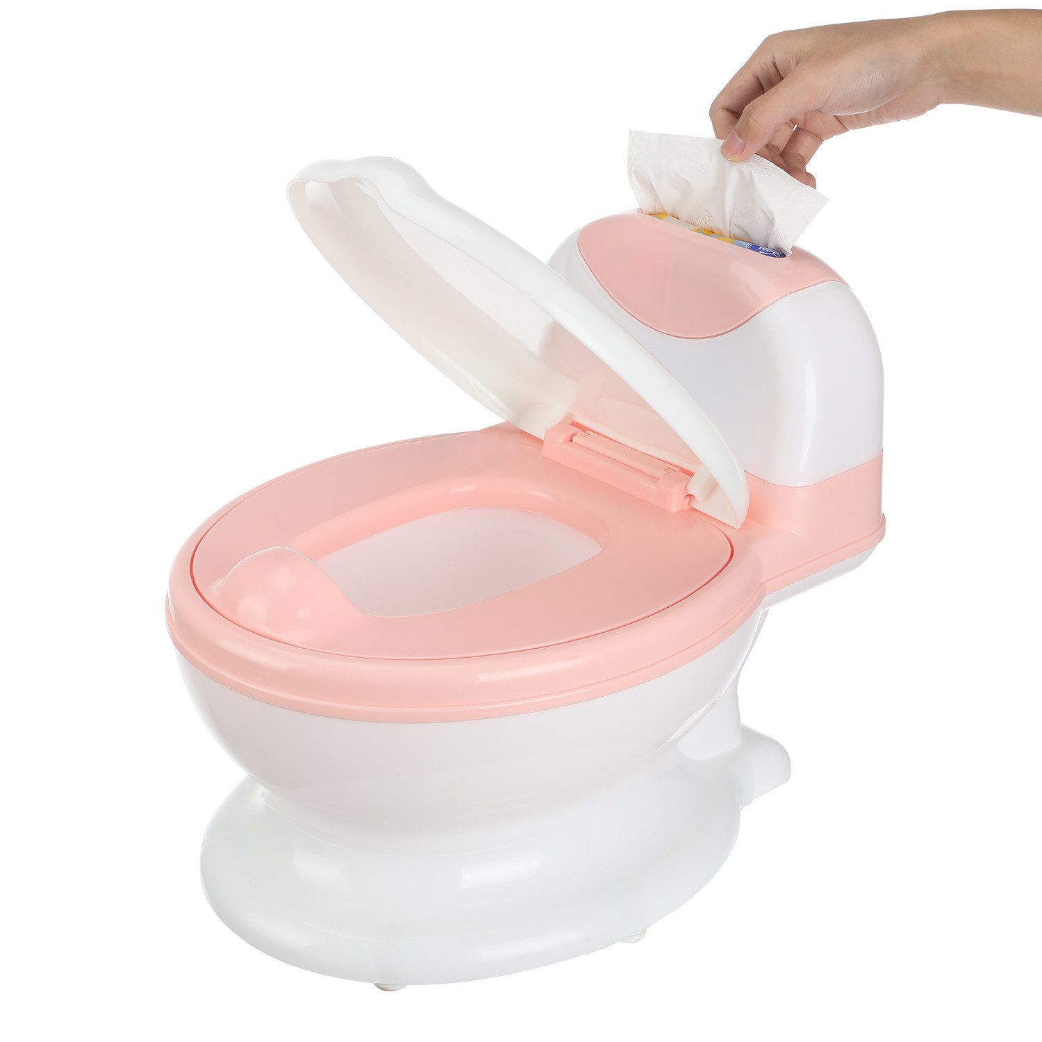 oyajia Тренеры по туалету kleine Toilette, (Leicht Zu Entleeren Mit Herausnehmbarem Topf), Papiertücher-Design