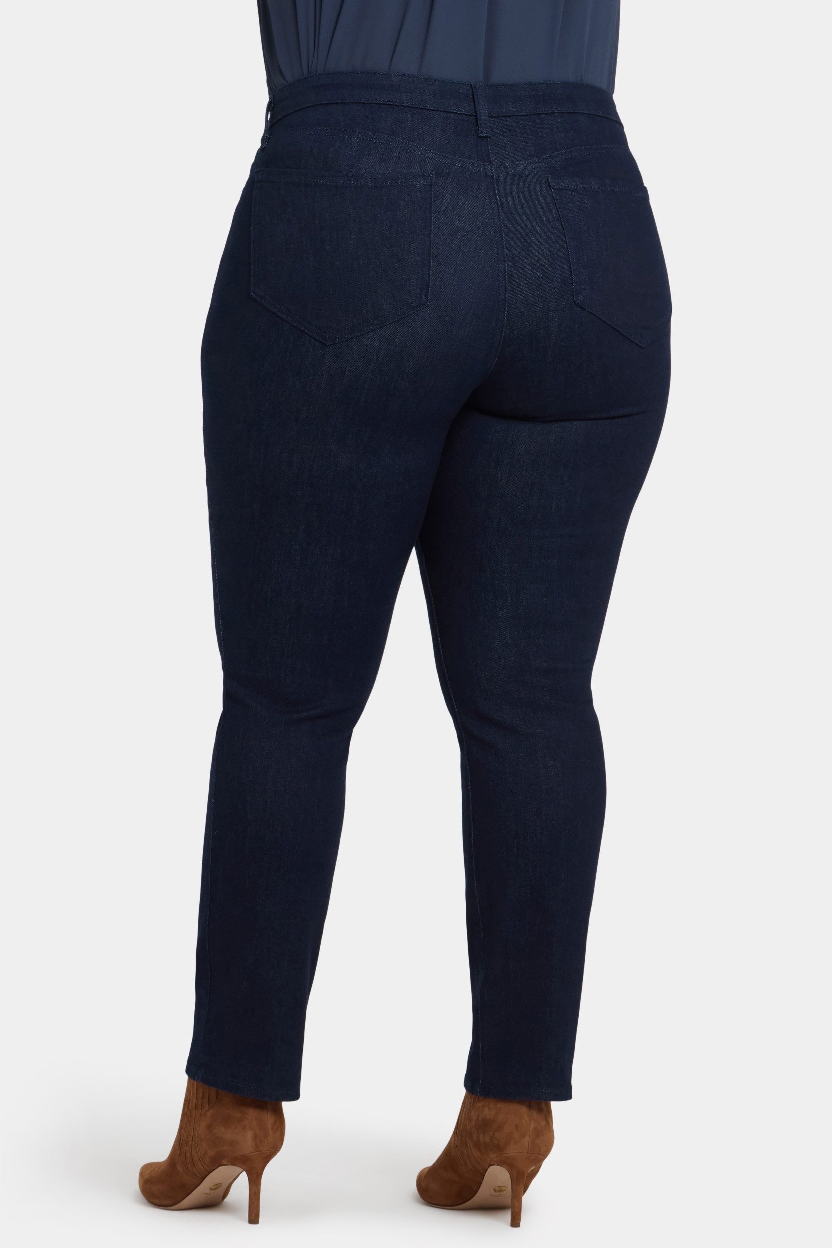 NYDJ Slim-fit-Jeans Sheri Slim Jeans Dunkelblauem Premium Denim (Plus)