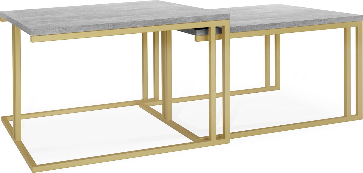 WFL GROUP Couchtisch Virgo, Quadratische 2 günstig online kaufen