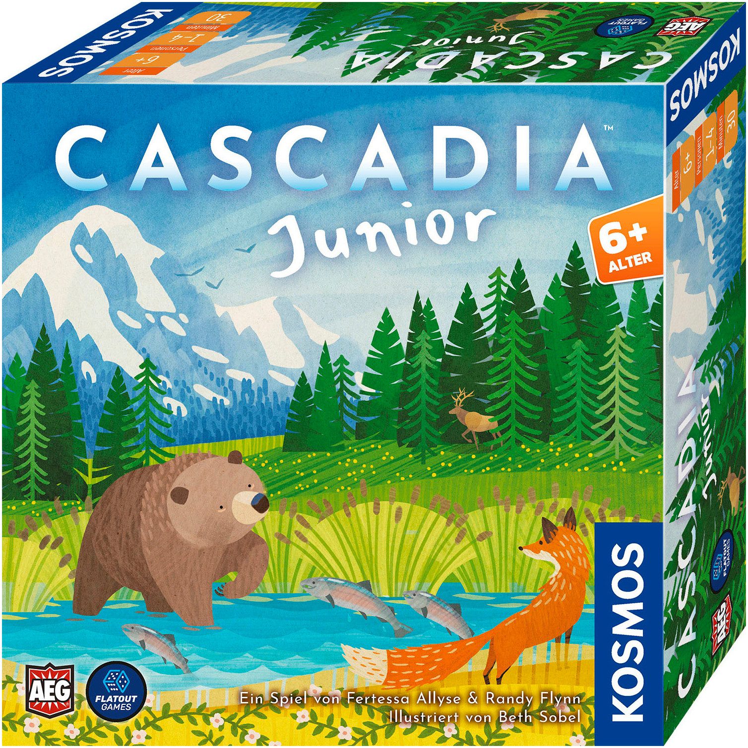 Kosmos Spiel Cascadia Junior, Legespiel