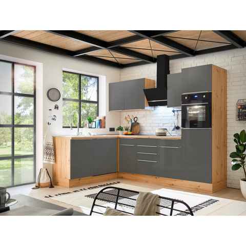 RESPEKTA Winkelküche Safado aus der Serie Marleen, hochwertige Ausstattung, Soft Close Funktion, Stellbreite 280 x 172 cm