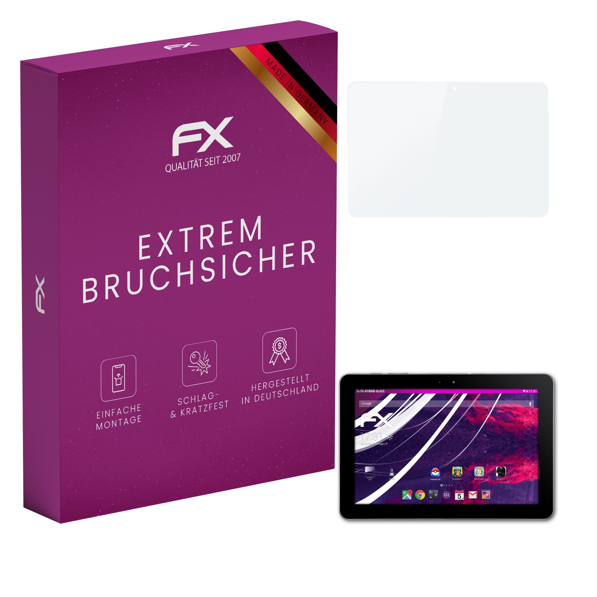 Schutzfolie Panzerglasfolie für Samsung Galaxy Tab 10.1