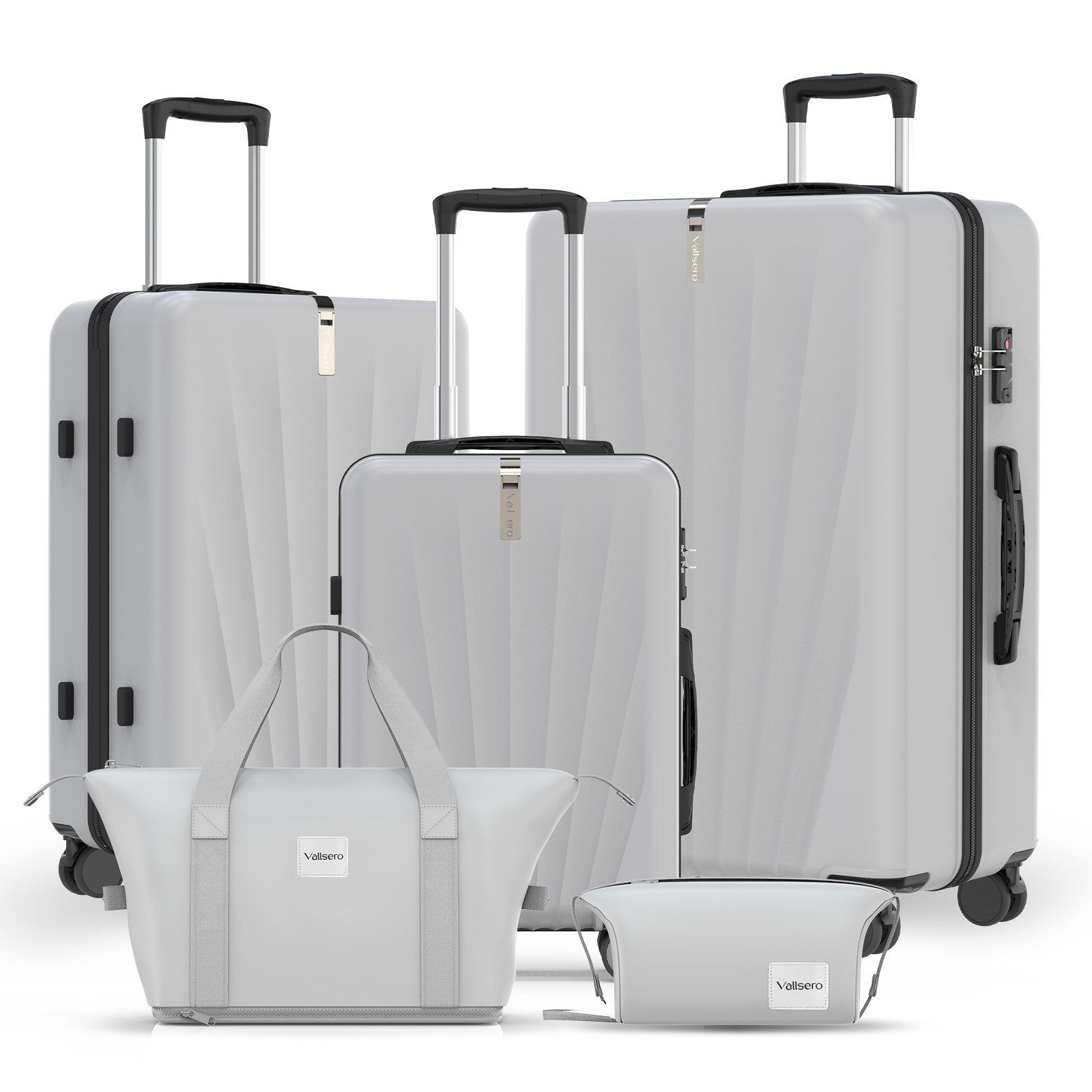 VALLSERO Trolleyset M-L-XL-Set, Gepäck mit Kosmetiktasche, günstig online kaufen