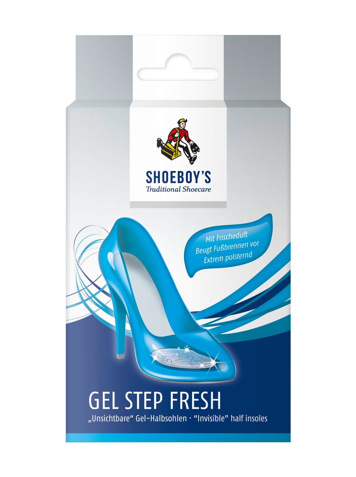Shoeboys Gelpolster Gel Step Fresh - „Unsichtbare“ Gel-Pads für Schuhe mit hohen Absätzen (1-tlg)