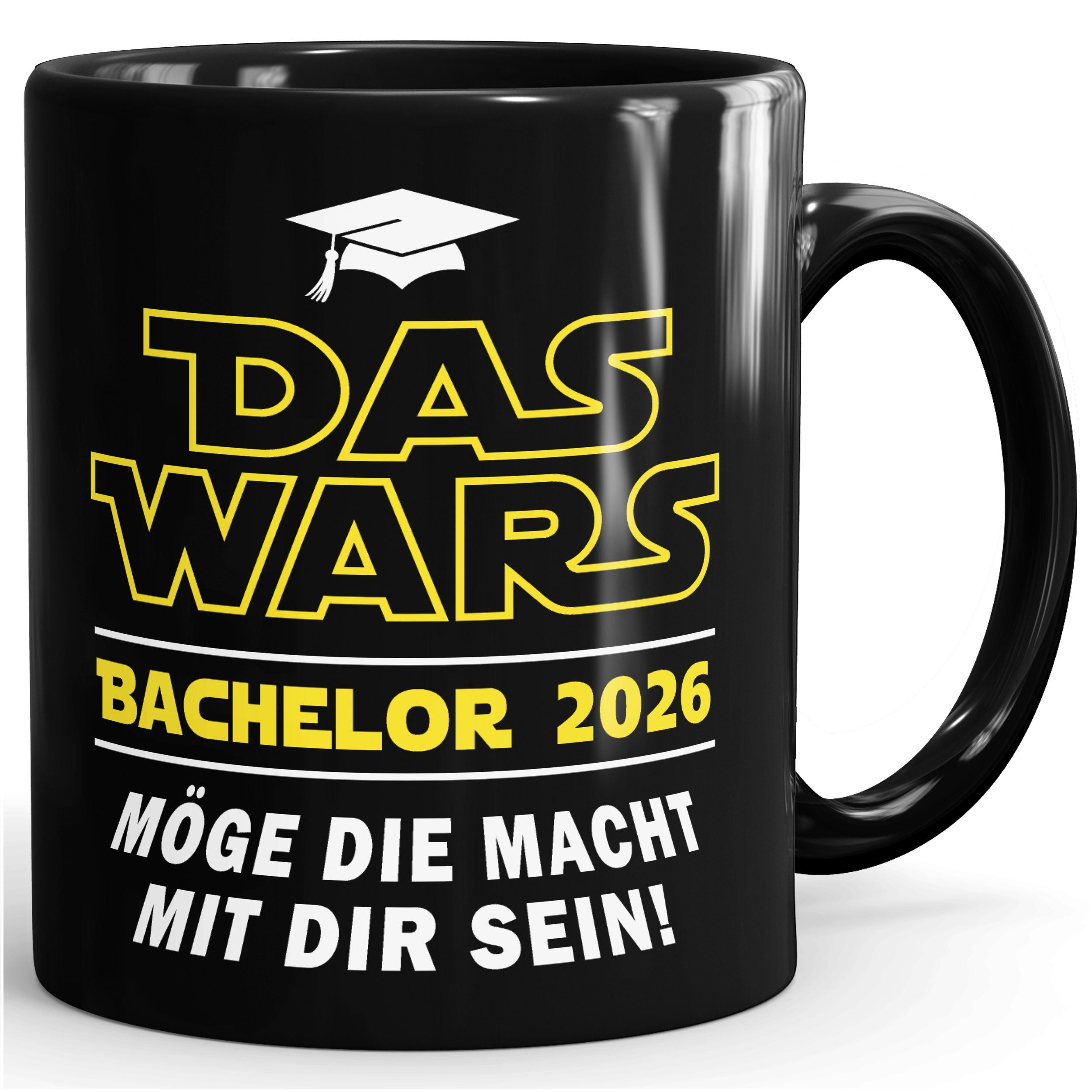MoonWorks Tasse Kaffee-Tasse Das Wars - Geschenk Bachelor 2026 -Abschlussgeschenk, Keramik