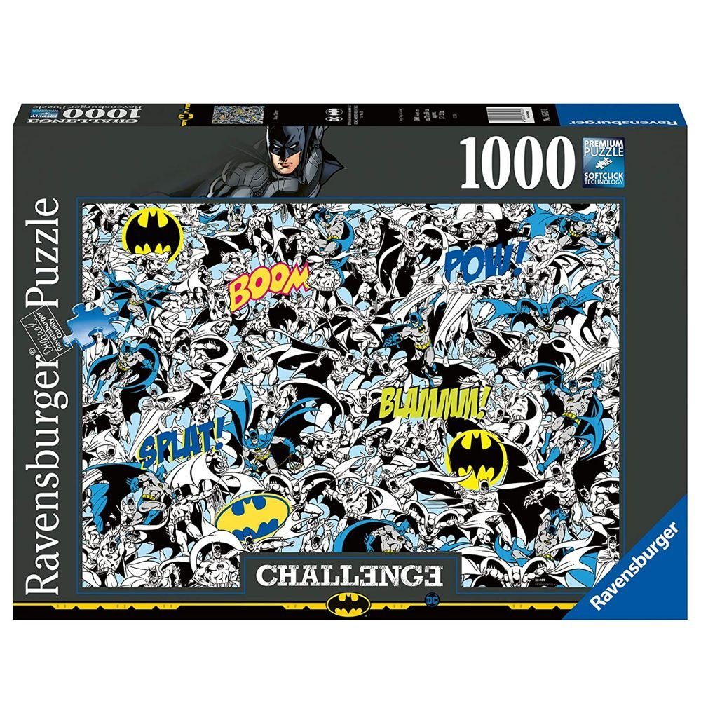 Batman Puzzle Challenge Puzzle 1000 Teile DC Batman Justice League Ravensburger, 1000 Puzzleteile