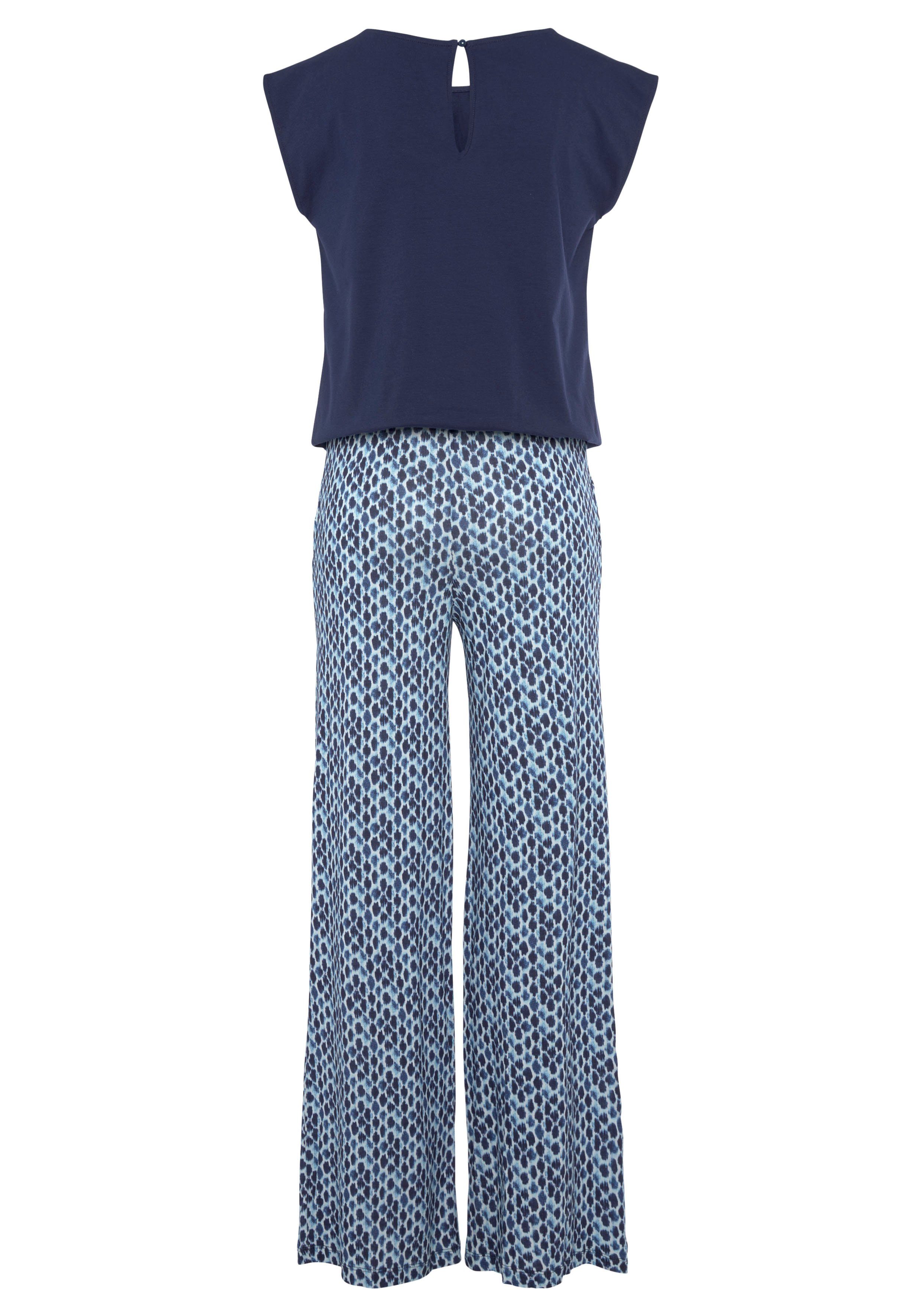 LASCANA Overall mit weitem Bein und Taschen, sommerlicher Jumpsuit, 2-in-1-Look