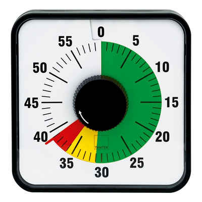 TimeTEX Kurzzeitmesser Zeitdauer-Uhr Automatik, Tisch/Wand Anzeige der aktuellen Restzeit mithilfe eines Ampel-Systems