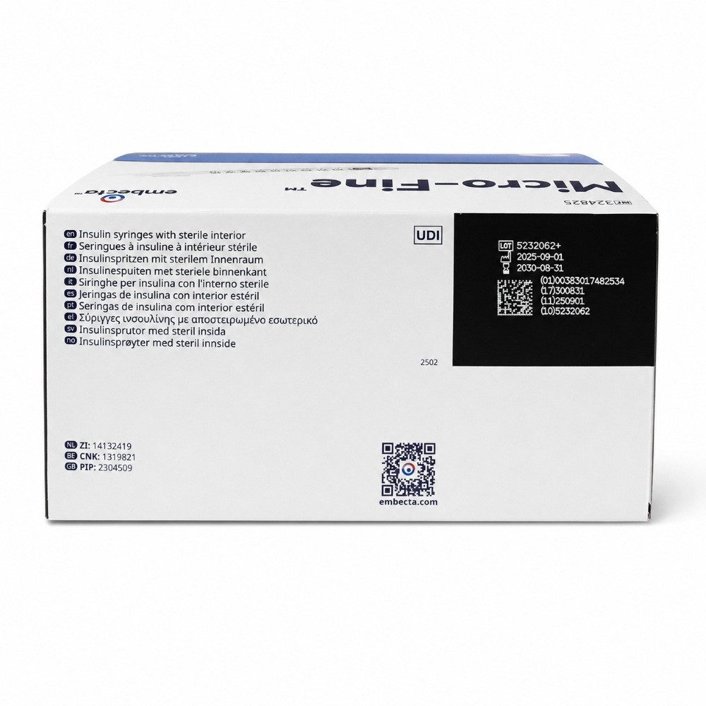 Einwegspritze BD MICRO-FINE Insulinspritze U100 8 mm