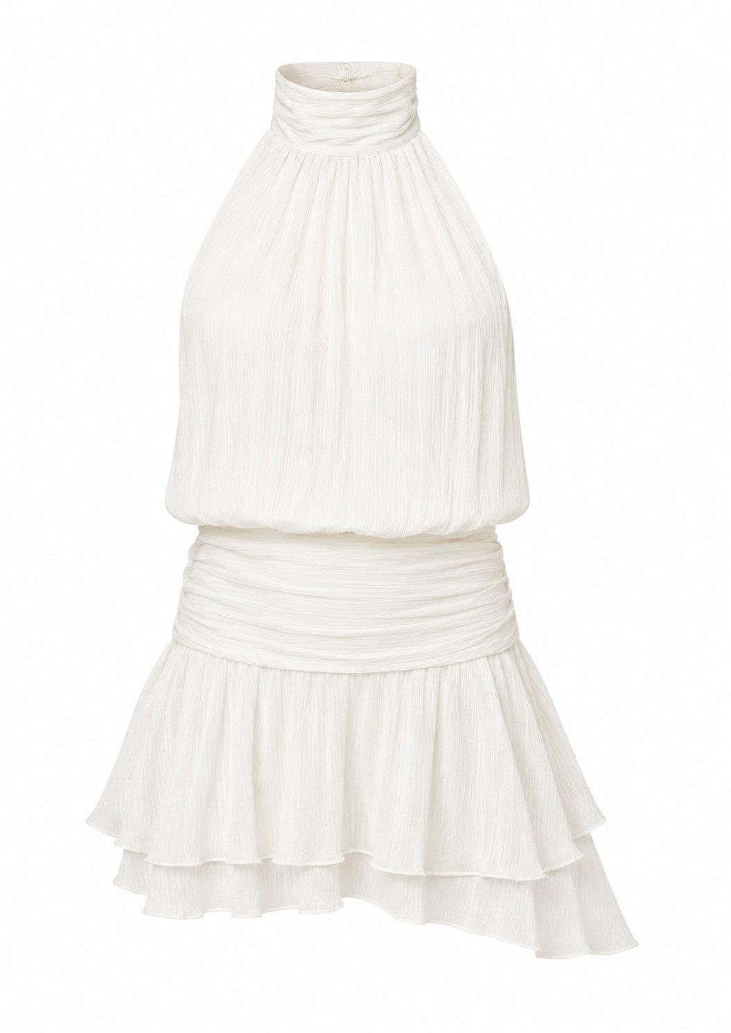 Gina Tricot Sommerkleid Halter neck mini dress - Neckholder Kleid Damen Minikleid creme