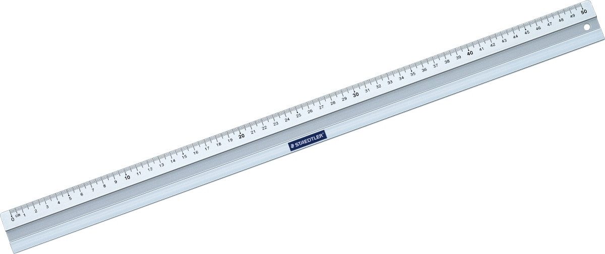 STAEDTLER Lineal Lineal Aluminium 50cm silber