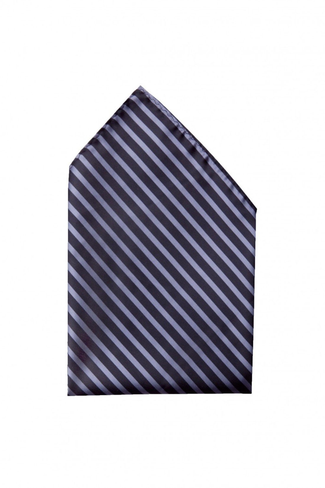 Krawatte Farini (Set, Schlips in Herren (6cm), Schmal (25x25cm) Fabio & mit Einstecktuch) Einstecktücher 6cm Schwarz/Silber