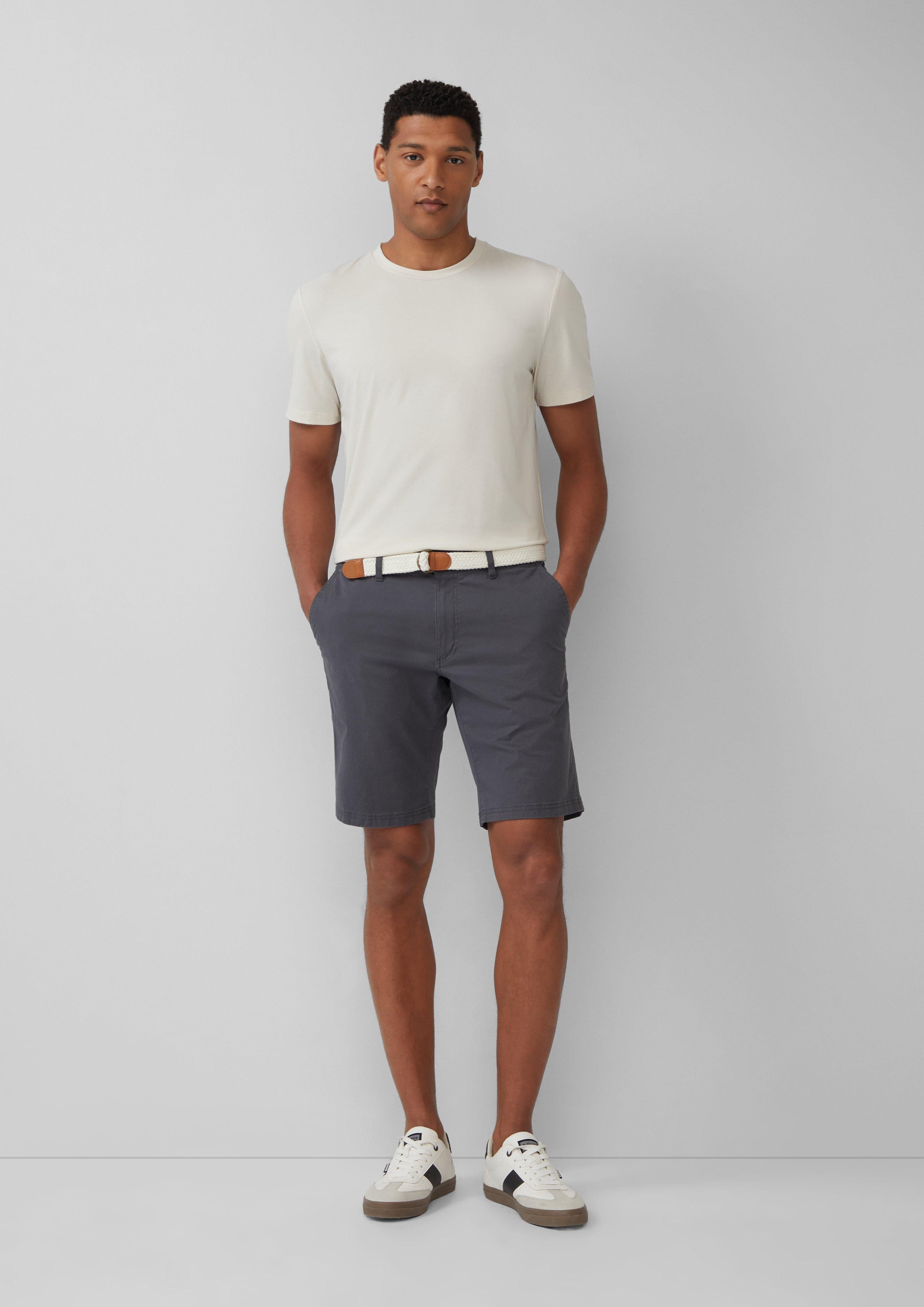 s.Oliver Bermudas Phoenix: Baumwoll-Shorts mit Flechtgürtel günstig online kaufen