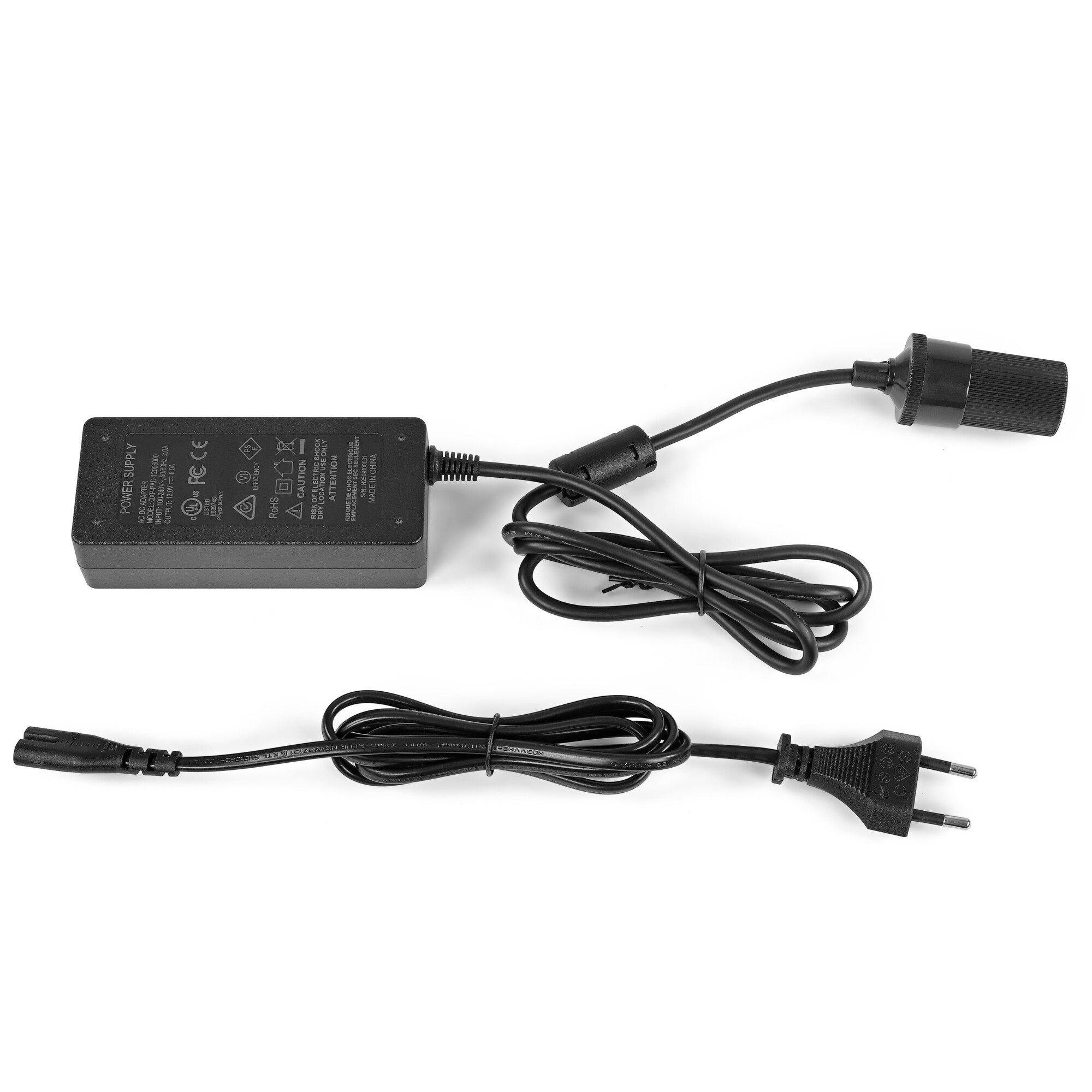 Omegon Teleskop Omegon Euro-Universalnetzteil 12V/6A Zigarettenanzünderbuchse