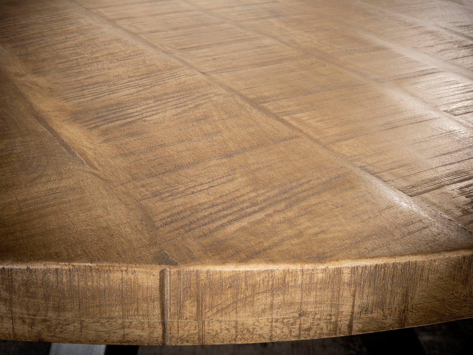Moebel-Eins Esstisch, ZANTA Esstisch, Platte: 2.5 cm, Material Massivholz, Mangoholz