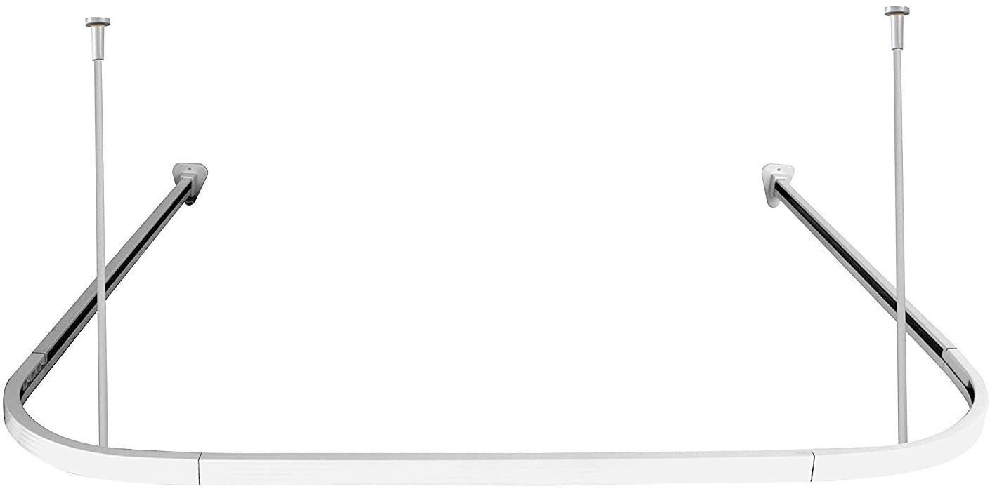 Euroshowers GmbH Duschvorhangstange Duschvorhangstange, Weiß, Duschvorhangh günstig online kaufen