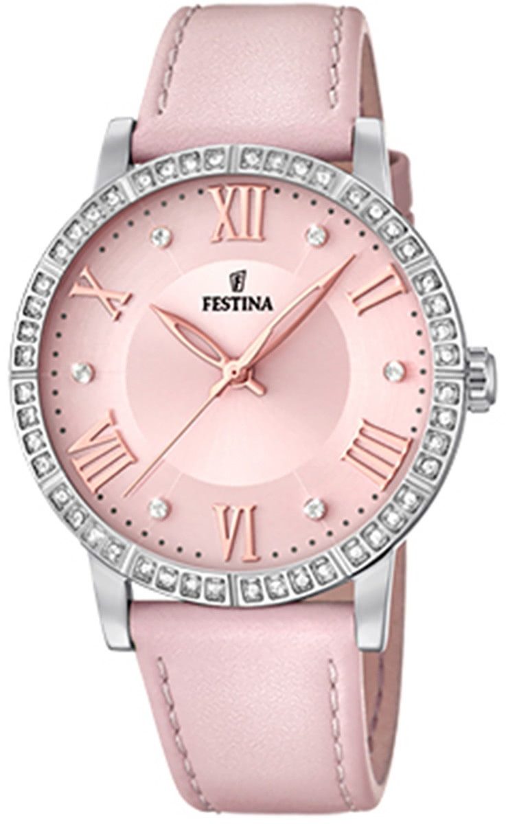 Festina Quarzuhr Festina Damen Uhr Sport F20412/2 Leder, (Analoguhr), Damen günstig online kaufen