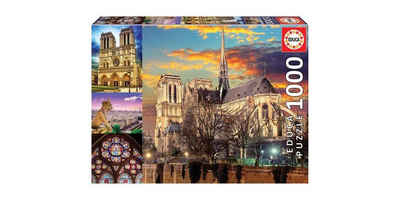 Educa Puzzle Notre Dame Collage 1000 Teile Puzzle SV, Puzzleteile