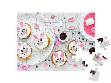 puzzleYOU Puzzle Süße Osterhasen-Cupcakes, 48 Puzzleteile, puzzleYOU-Kollektionen Festtage