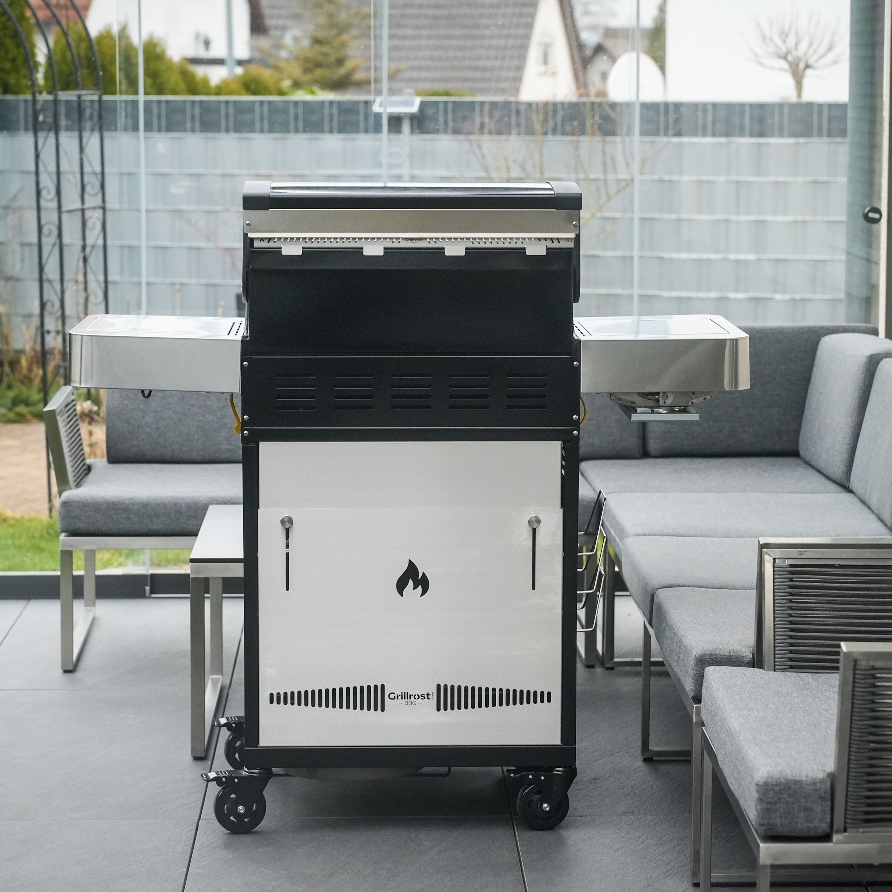 Grillrost.com BBQ Grillrost BBQ Windabweiser Rösle Videro G3, Made in Germany