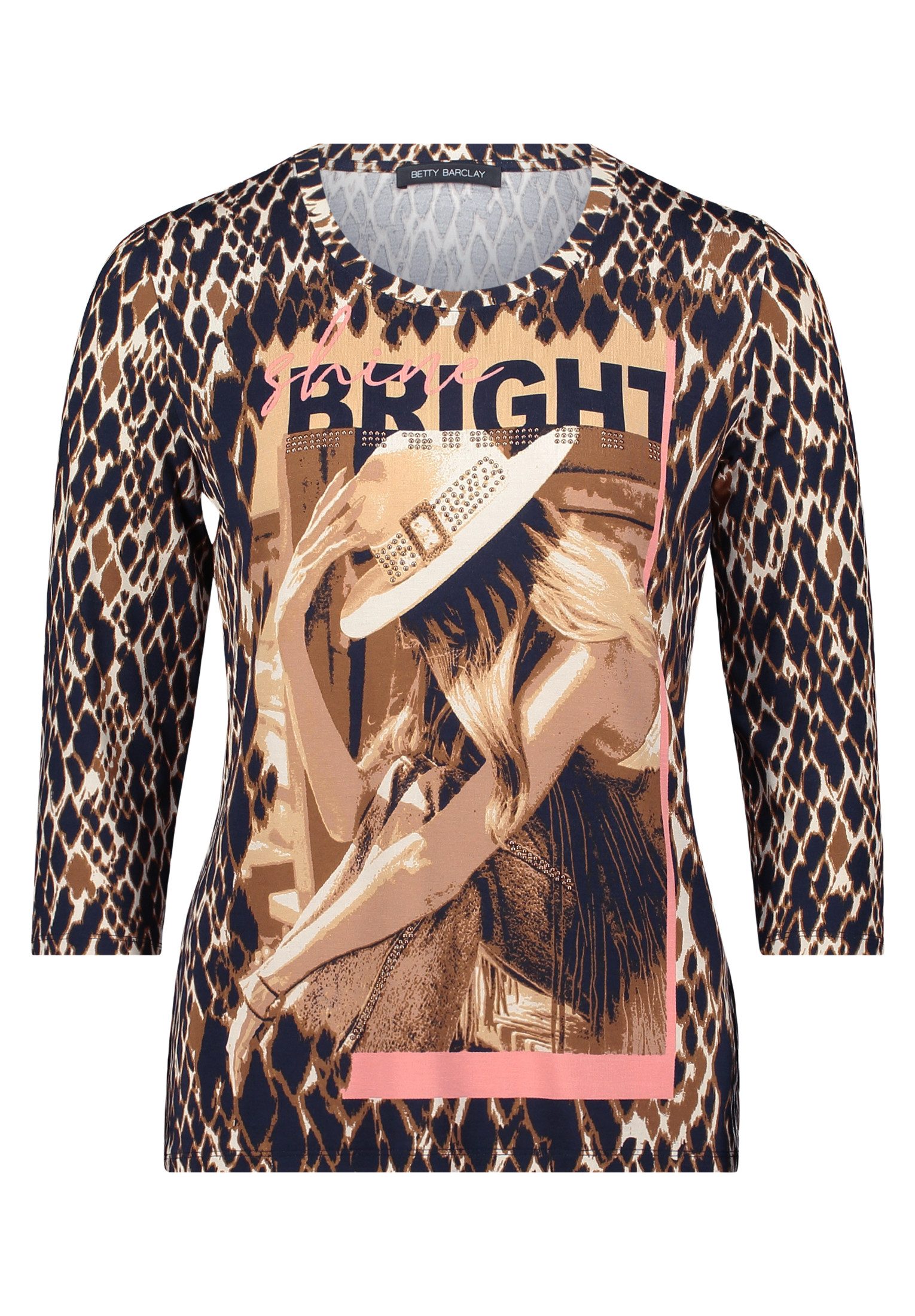 Betty Barclay 3/4-Arm-Shirt Damen Basic Shirt mit Rundhalsausschnitt (1-tlg günstig online kaufen