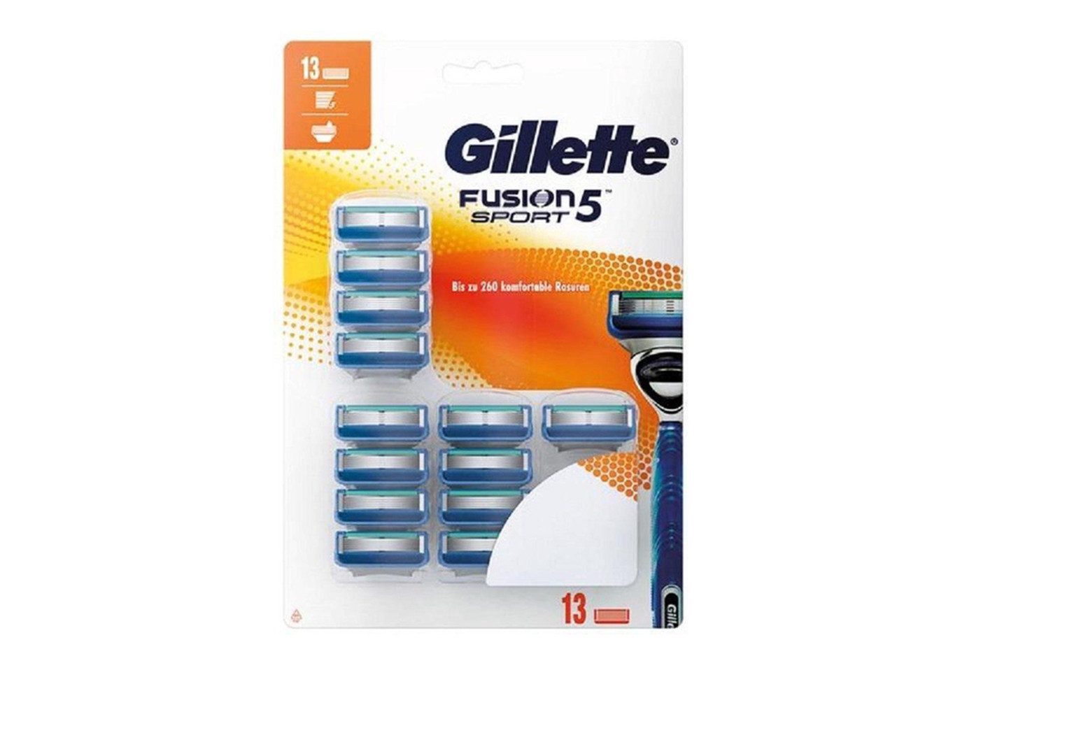 Gillette Rasierklingen Fusion Sport, 13-tlg.