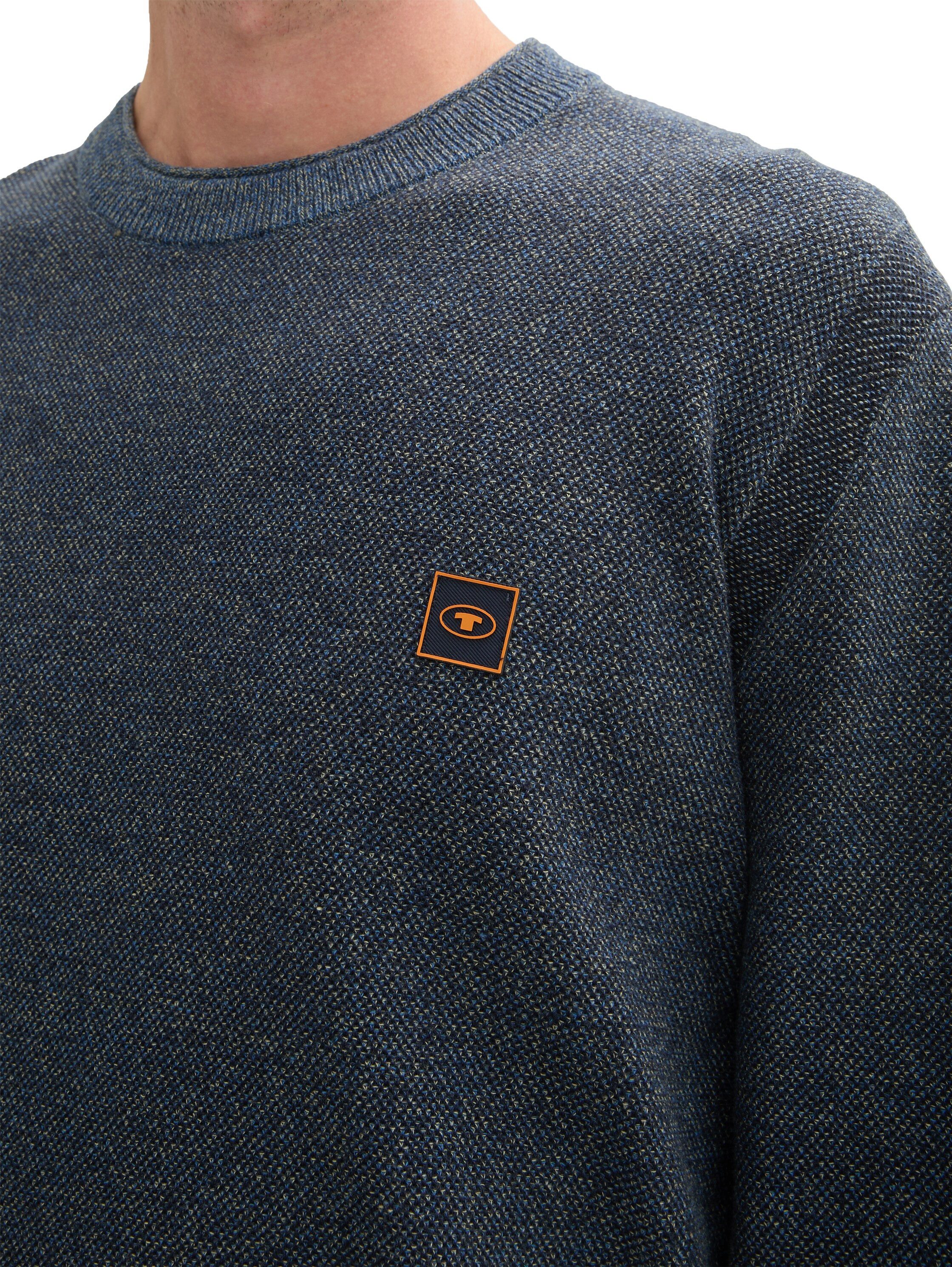TOM TAILOR Strickpullover mit Logostickerei