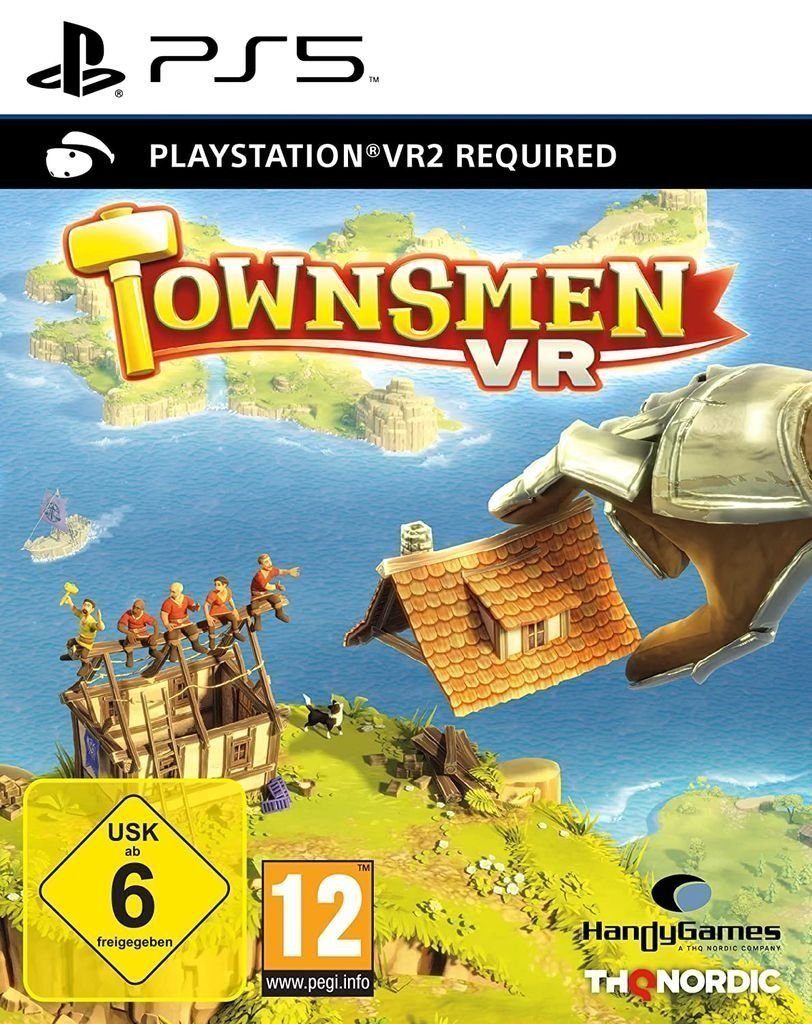 Townsmen VR2 PlayStation 5, Baue einen Hafen für ein Handelsschiff und häufe Reichtümer an.