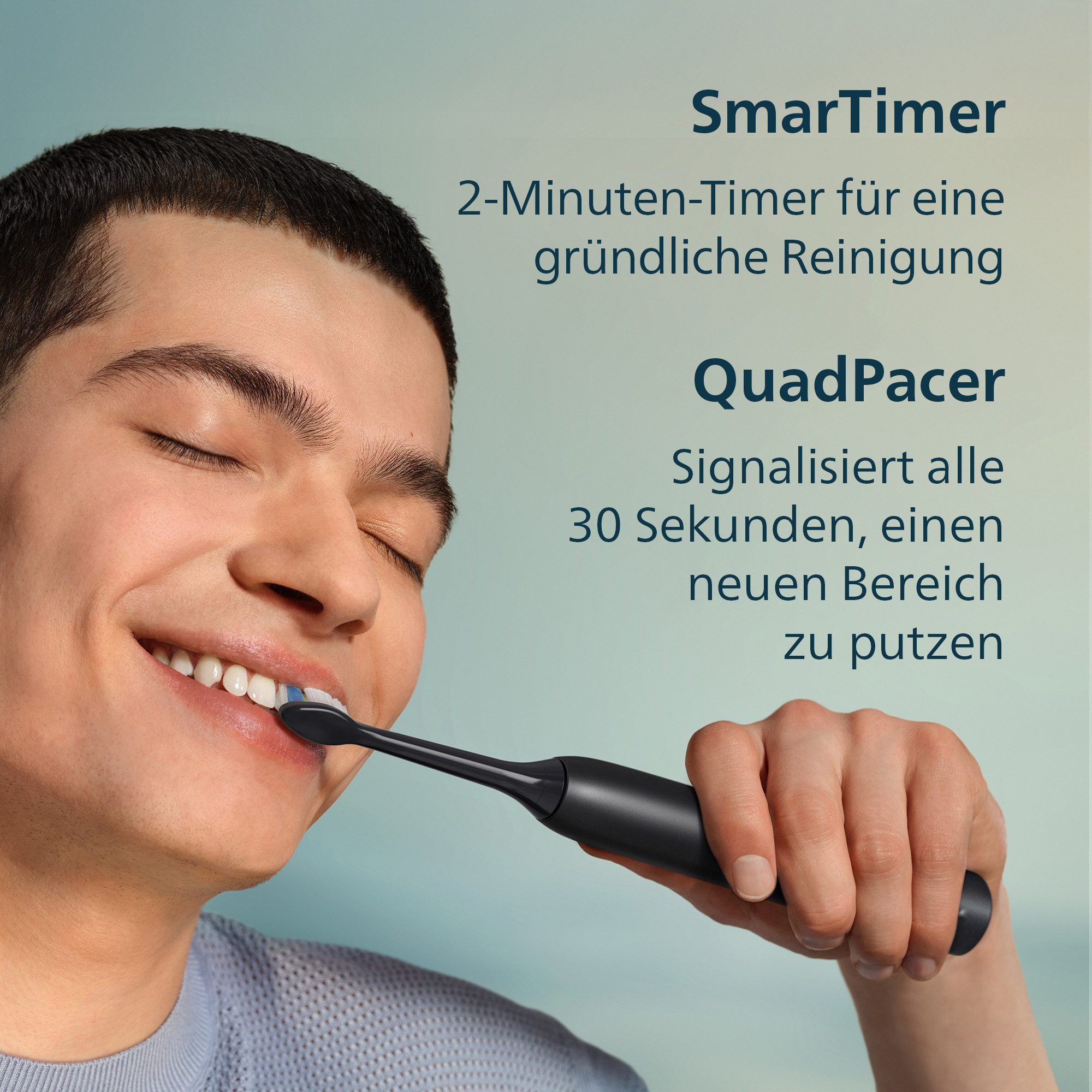 Philips Sonicare Elektrische Zahnbürste Series 3100, Aufsteckbürsten: 2 St., mit Drucksensor, 3 Intensitätsstufen, inkl. Reiseetui und Ladegerät – Bild 4 von 5