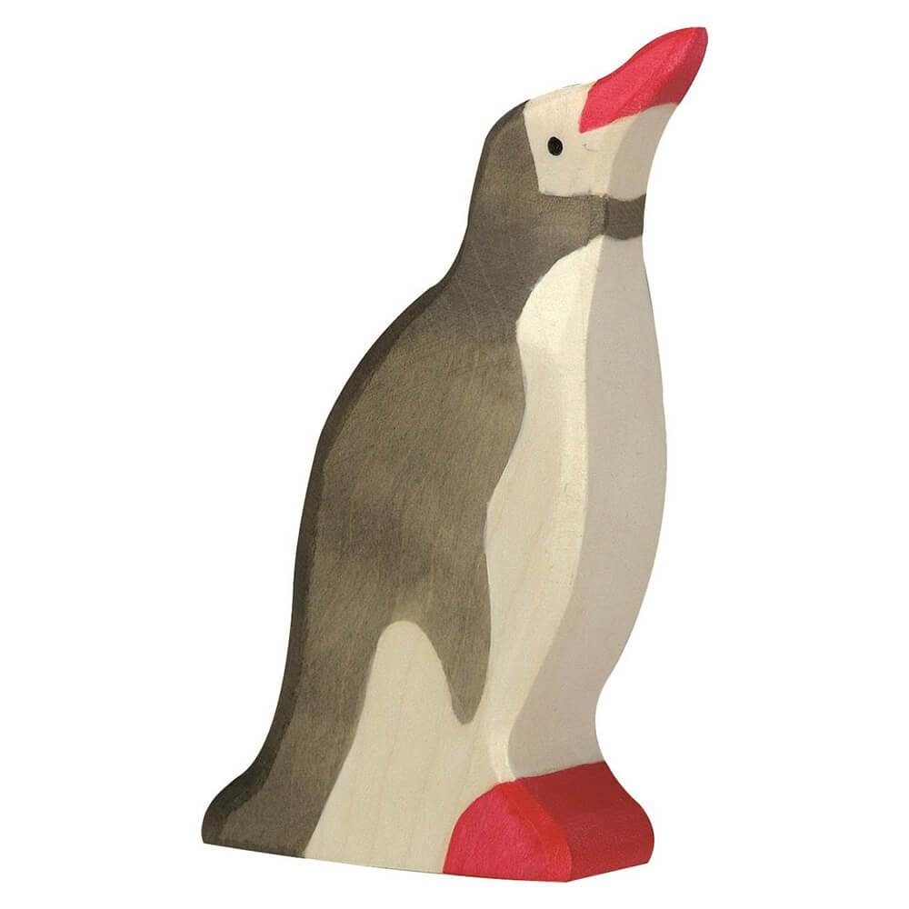 Pinguin Kopf Tierfigur aus hoch HOLZTIGER - Holz Holztiger