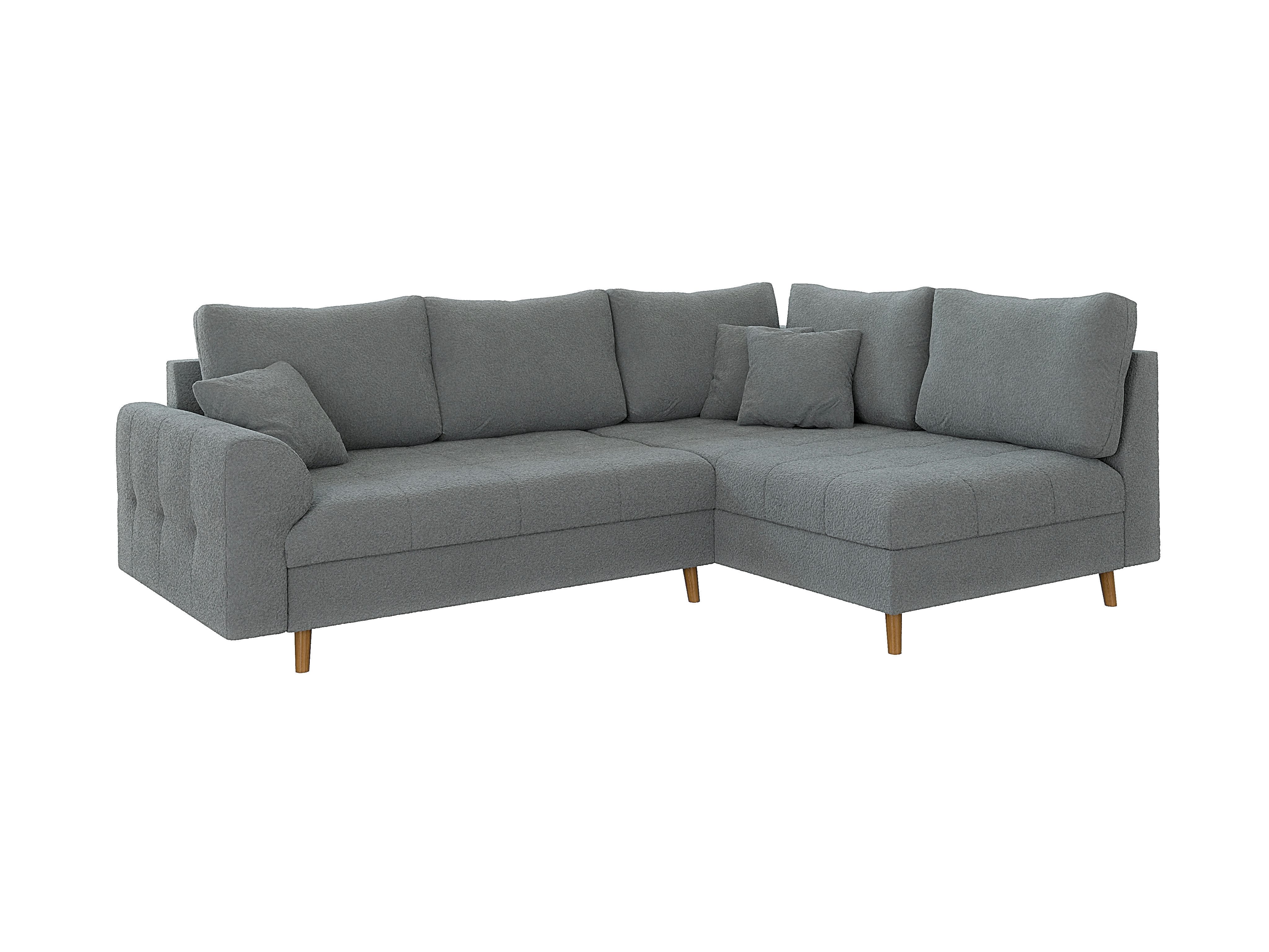 S-Style Möbel Ecksofa Leif mit Braun günstig online kaufen