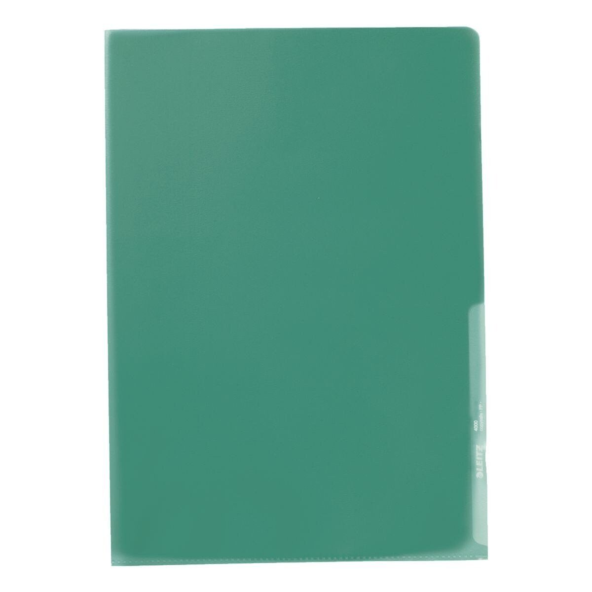 LEITZ Prospekthülle 4000, 100 Stück, Format A4, oben / rechts offen, genarbt