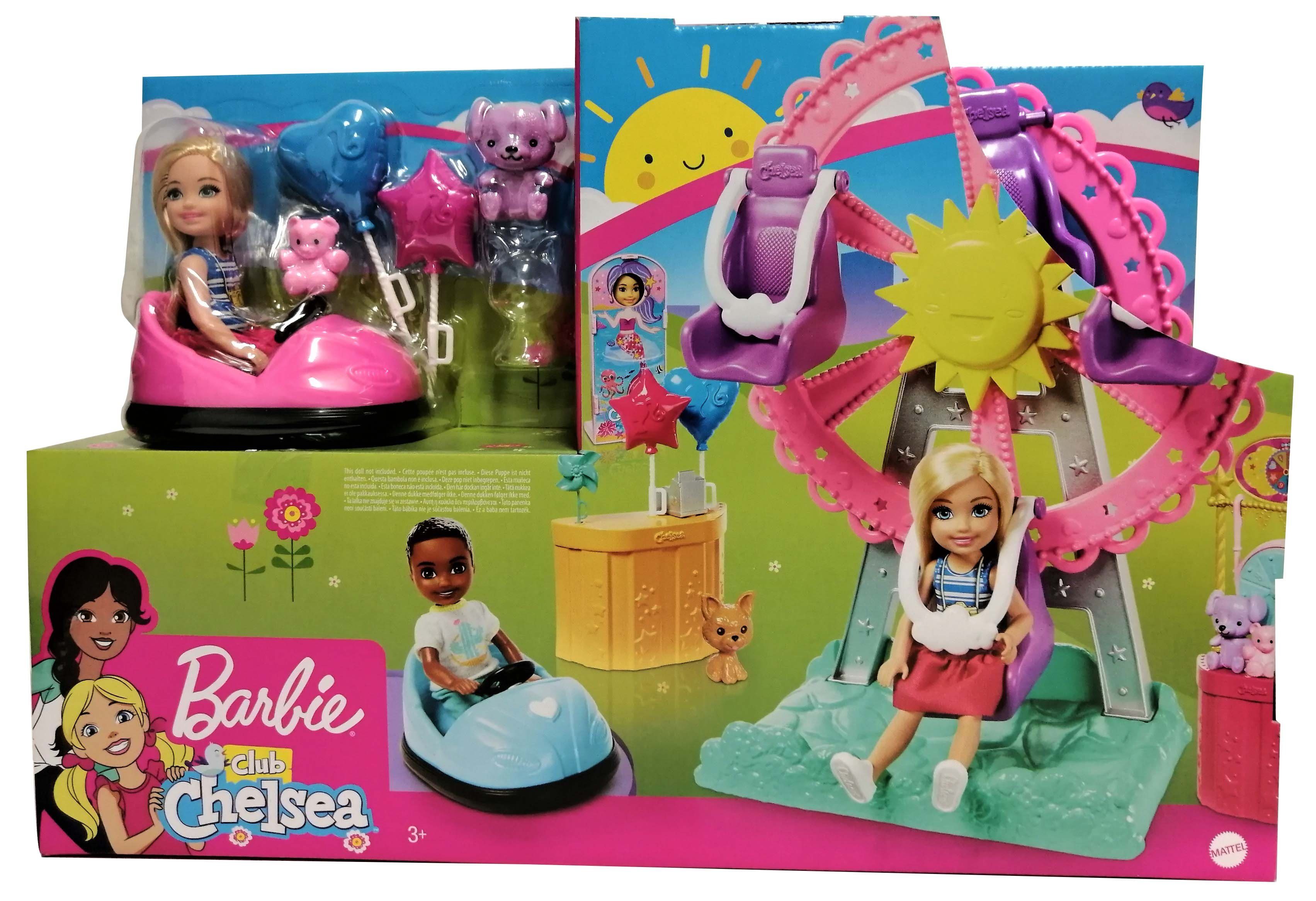 Mattel GmbH Mattel® Spielfigur Mattel Barbie Club Chelsea GHV82 Jahrmarkt-Set mit