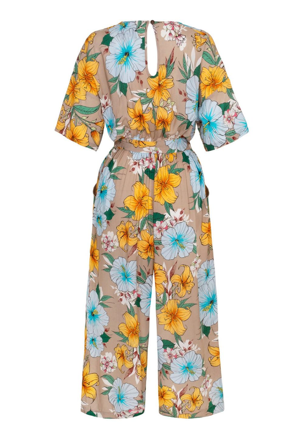 Hell Bunny Jumpsuit Pattaya Tropical Retro Vintage 60er 70er Blumen Playsuit Overall